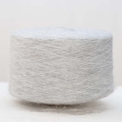 Mossy Yarn 59%Acrylic39%Polyester 2%Spandex 1/7.8SNm Light Grey 