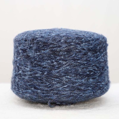 Mossy Yarn 77%Polyester 23%Acrylic 1/2.2SNm Blue