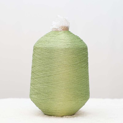 Double Twist Spun 65%Rayon 35%Nylon 1/24SNm Green