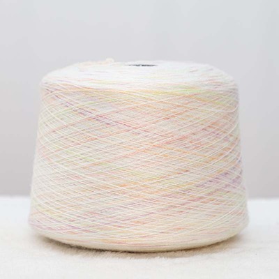 Core Spun Yarn 70%Recycled Polyester 7%Nylon 6%Wool 17%PBT 2/15SNm White