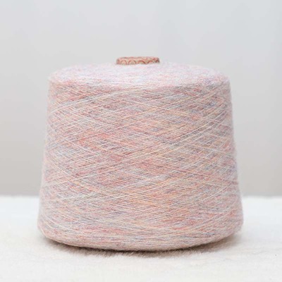 Mossy Yarn 60%Recycled Polyester 6%Nylon 5%Wool 27%Polystar 2%Spandex 1/9SNm Pink