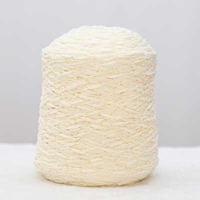 Slub Yarn 100%Polyester 1/3.6SNm Cream