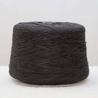 Flat Tape Yarn 62%Acrylic38%Nylon 1/4.5SNm Black