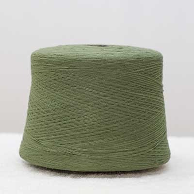 Flat Tape Yarn 55%Acrylic45%Nylon 1/7.6SNm Green