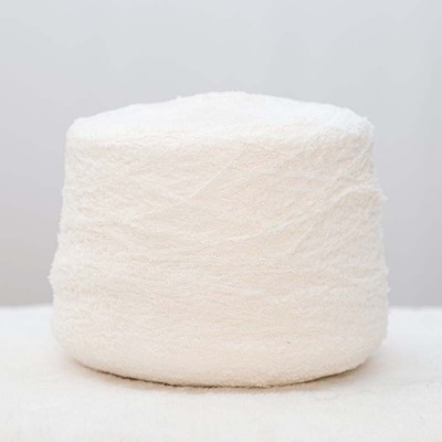 Teddy Yarn 100%Polyester 1/4.5SNm White