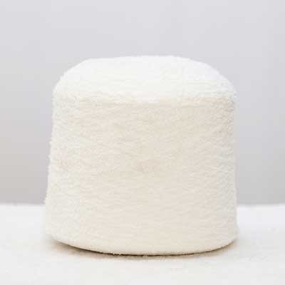 Teddy Yarn 100%Polyester 1/9.5SNm Cream