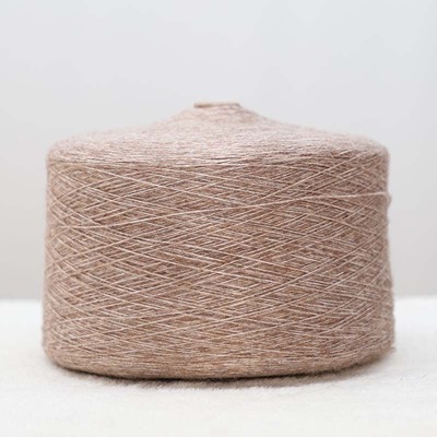 Air Spun Yarn 50%Polyester 45%Viscose 5%Nylon 1/6SNm Brown