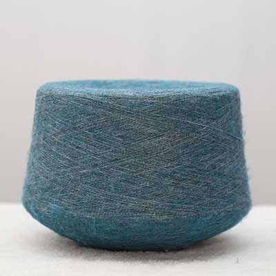 Mossy Yarn 48%Polyester 36%Recycled Polyester 14%Acrylic 2%Spandex 1/8.5SNm Blue