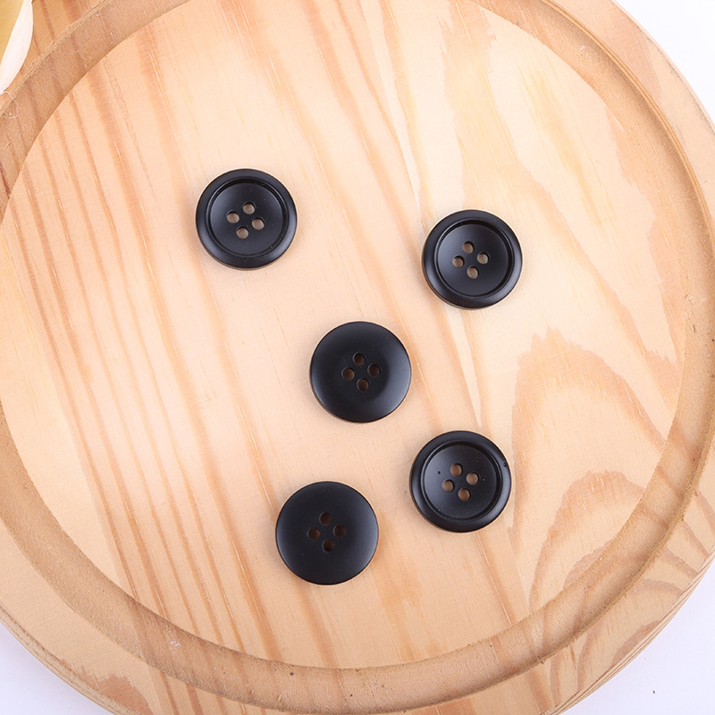 Black 4 holes Resin Button  buy garments accessories in bulk from China wholesaler at wholesale price free worldwide shipping Alibaba