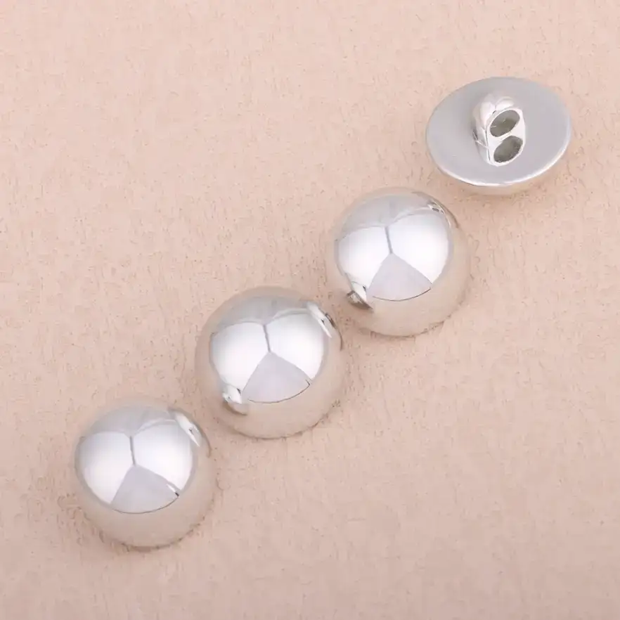 Silver 1 holes Plastic Button for Pants,Denim Jacket,Blouse buy garments accessories in bulk from China wholesaler at wholesale price free worldwide shipping Alibaba