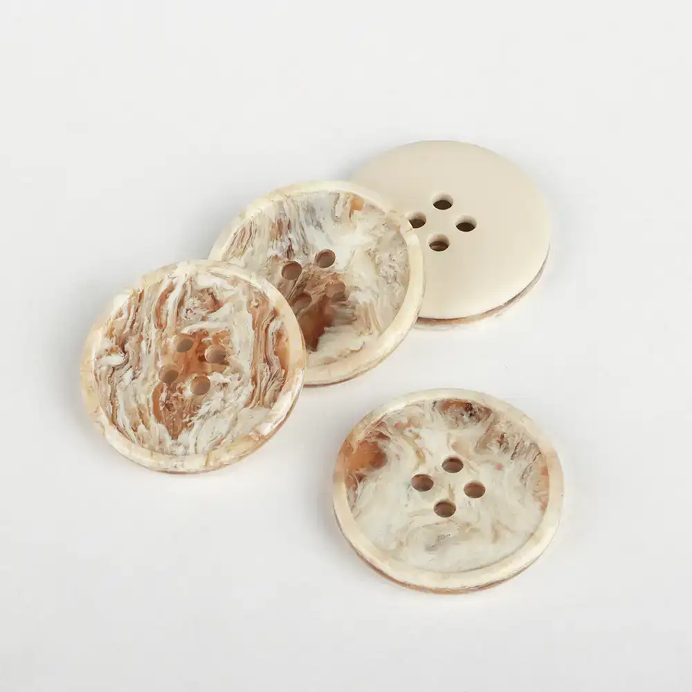 Cream 4 holes Resin Button for Overcoat buy garments accessories in bulk from China wholesaler at wholesale price free worldwide shipping Alibaba