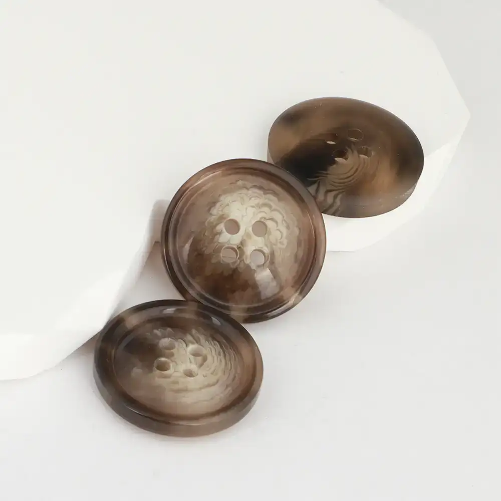 Brown 4 holes Resin Button for Overcoat buy garments accessories in bulk from China wholesaler at wholesale price free worldwide shipping Alibaba