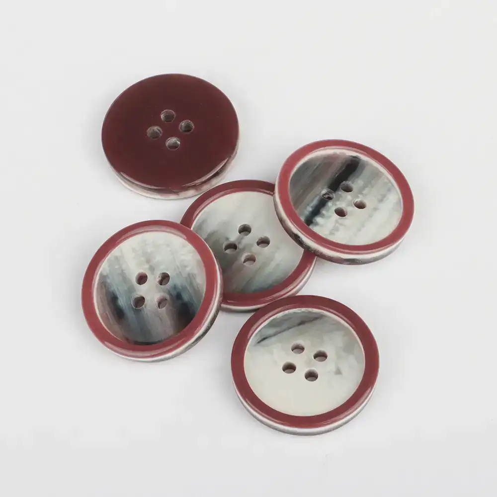 Red 4 holes Resin Button for Overcoat buy garments accessories in bulk from China wholesaler at wholesale price free worldwide shipping Alibaba