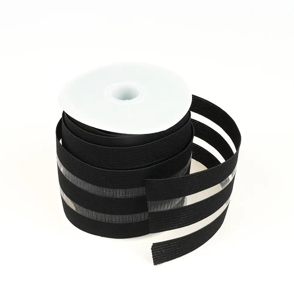 Black  Polyester Elastic / Tape for Shirt buy garments accessories in bulk from China wholesaler at wholesale price free worldwide shipping Alibaba