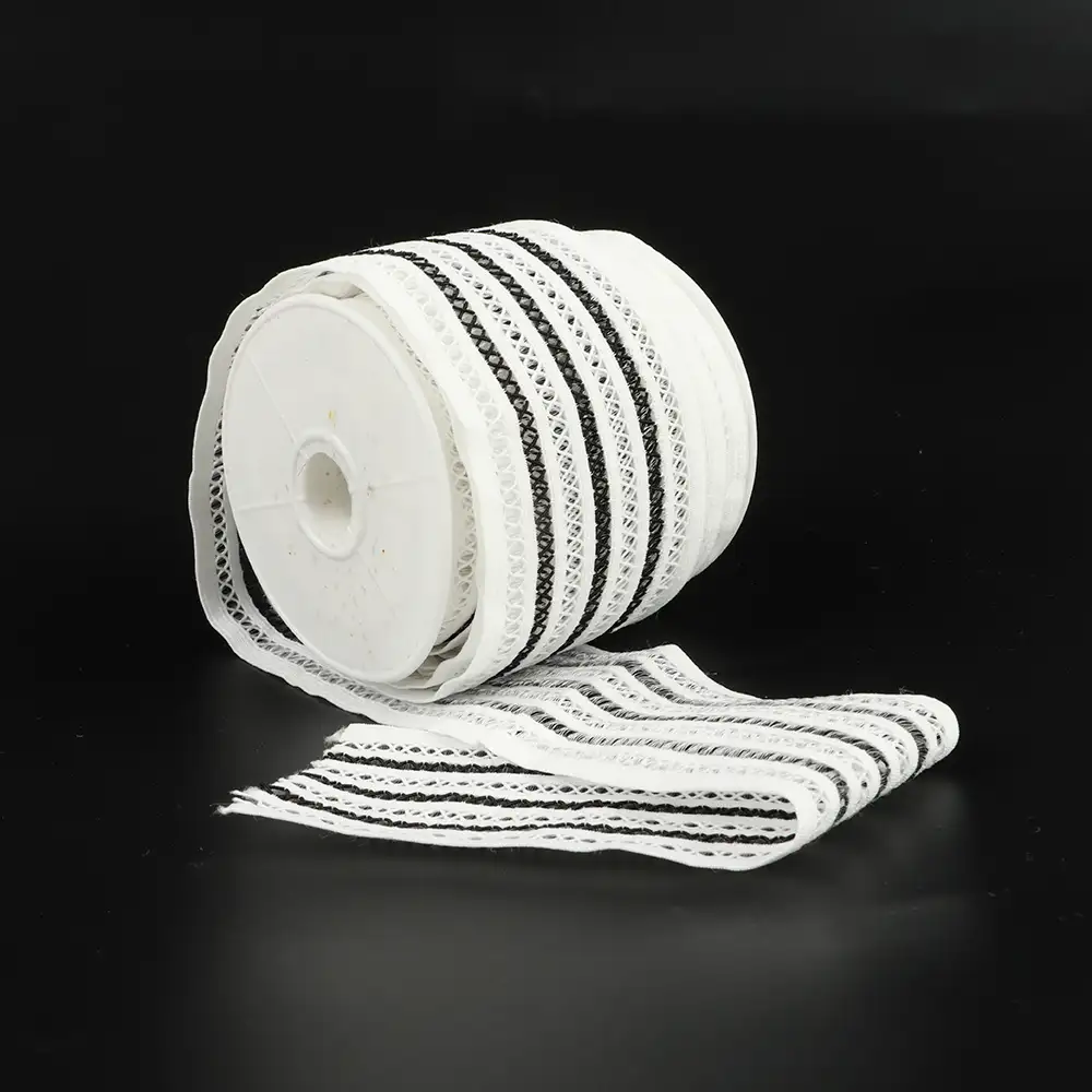 White and Black  Nylon Elastic / Tape for Shirt buy garments accessories in bulk from China wholesaler at wholesale price free worldwide shipping Alibaba