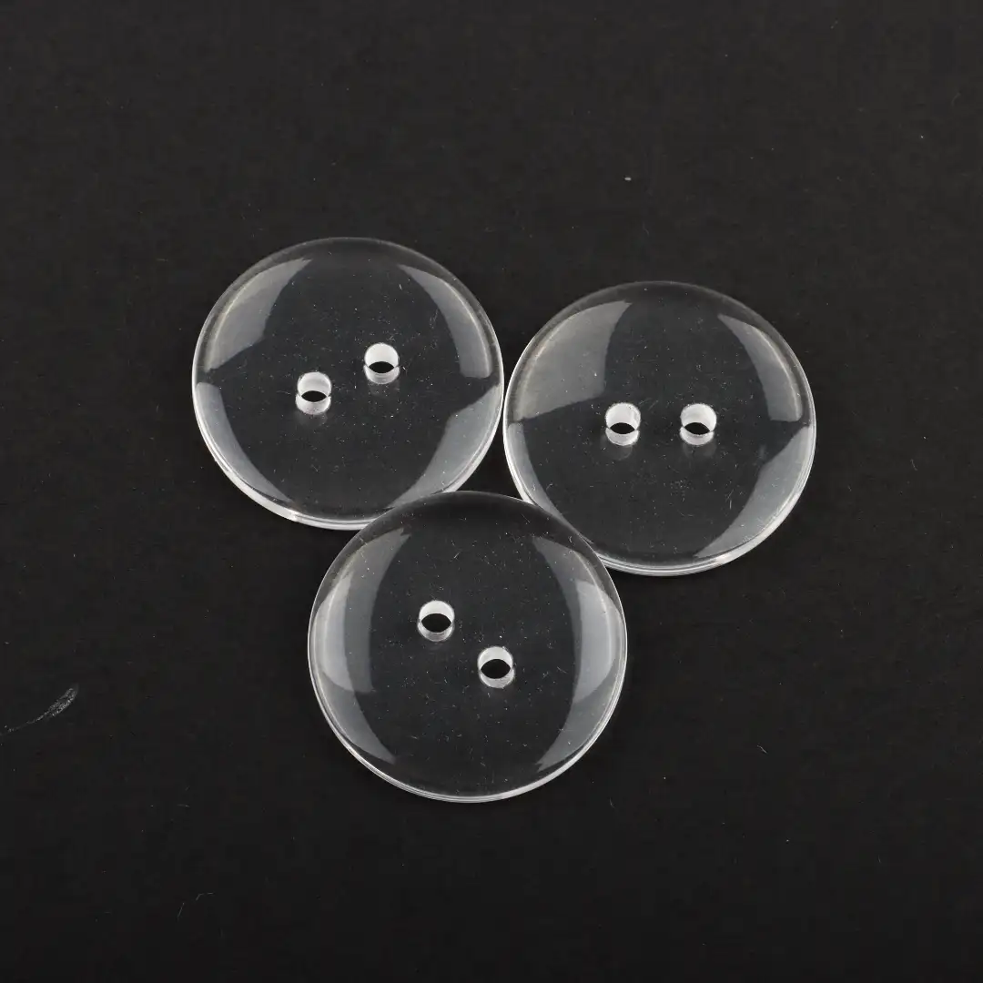 Transparent 2 holes Plastic Button for Overcoat buy garments accessories in bulk from China wholesaler at wholesale price free worldwide shipping Alibaba