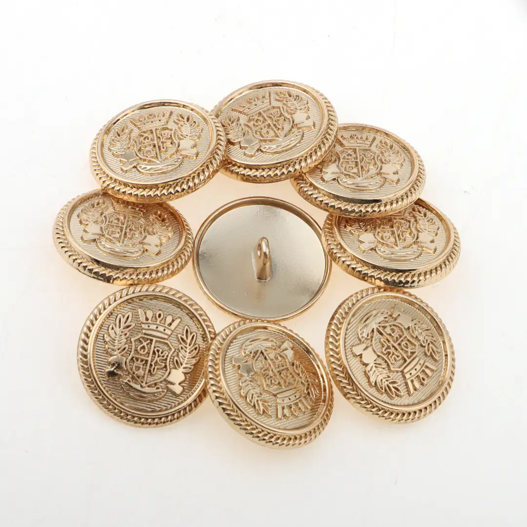 Gold 1 holes Metal Button for Overcoat buy garments accessories in bulk from China wholesaler at wholesale price free worldwide shipping Alibaba