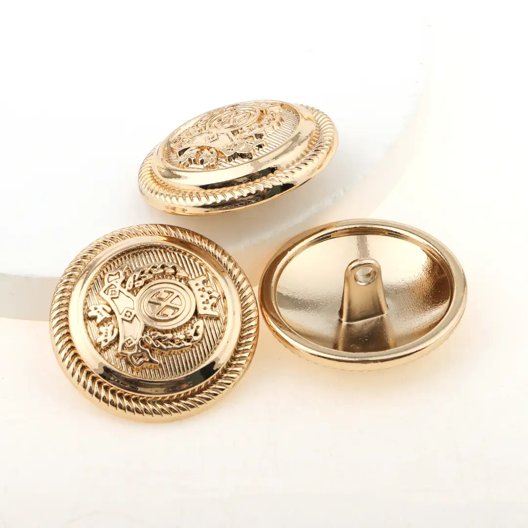 Gold 1 holes Metal Button for Overcoat buy garments accessories in bulk from China wholesaler at wholesale price free worldwide shipping Alibaba