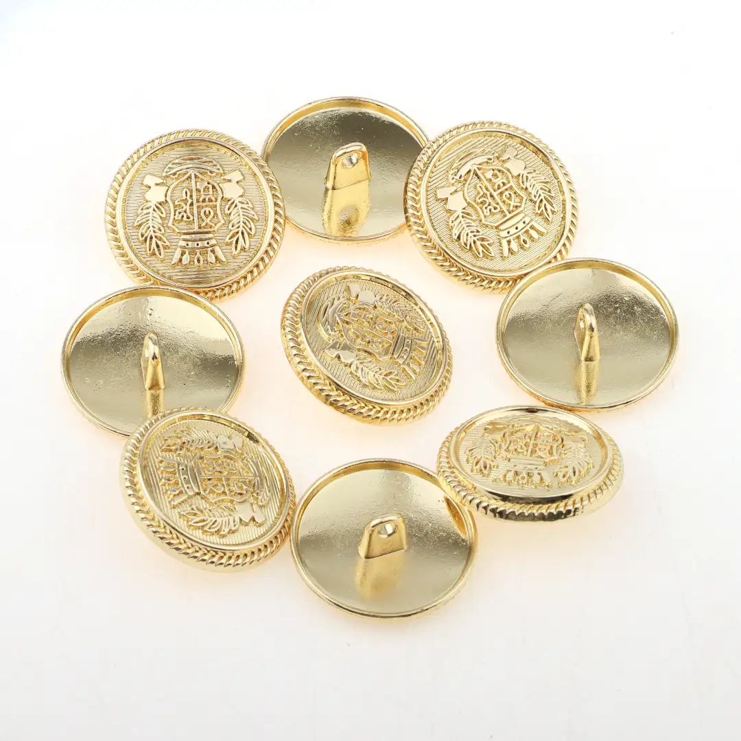 Gold 1 holes Metal Button for Overcoat buy garments accessories in bulk from China wholesaler at wholesale price free worldwide shipping Alibaba