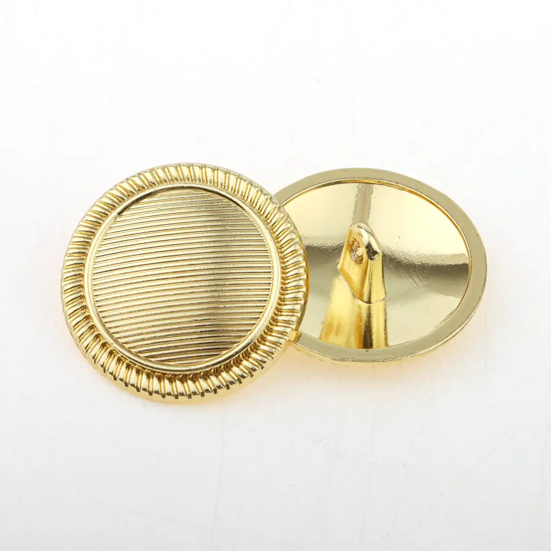 Gold 1 holes Metal Button for Overcoat buy garments accessories in bulk from China wholesaler at wholesale price free worldwide shipping Alibaba