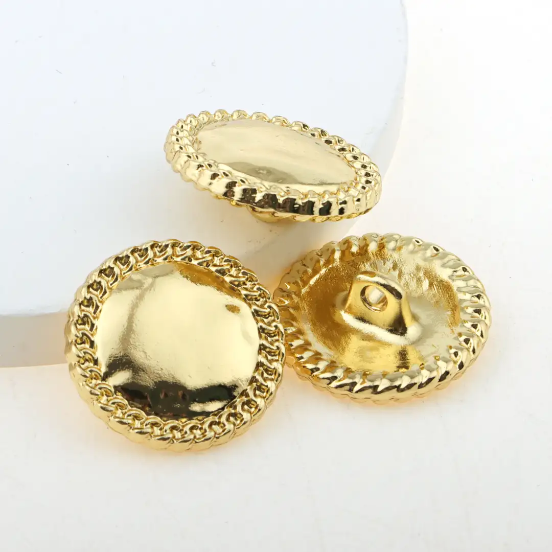 Gold 1 holes Metal Button for Overcoat buy garments accessories in bulk from China wholesaler at wholesale price free worldwide shipping Alibaba