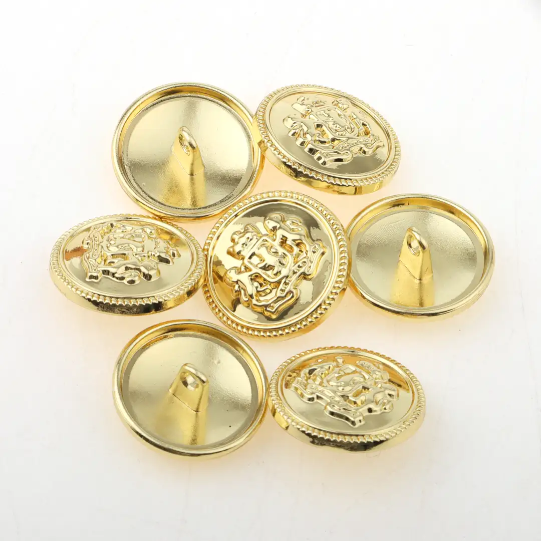 Gold 1 holes Metal Button for Overcoat buy garments accessories in bulk from China wholesaler at wholesale price free worldwide shipping Alibaba