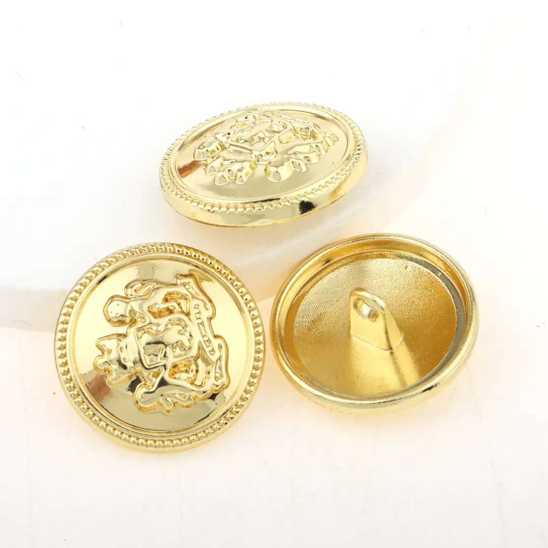 Gold 1 holes Metal Button for Overcoat buy garments accessories in bulk from China wholesaler at wholesale price free worldwide shipping Alibaba