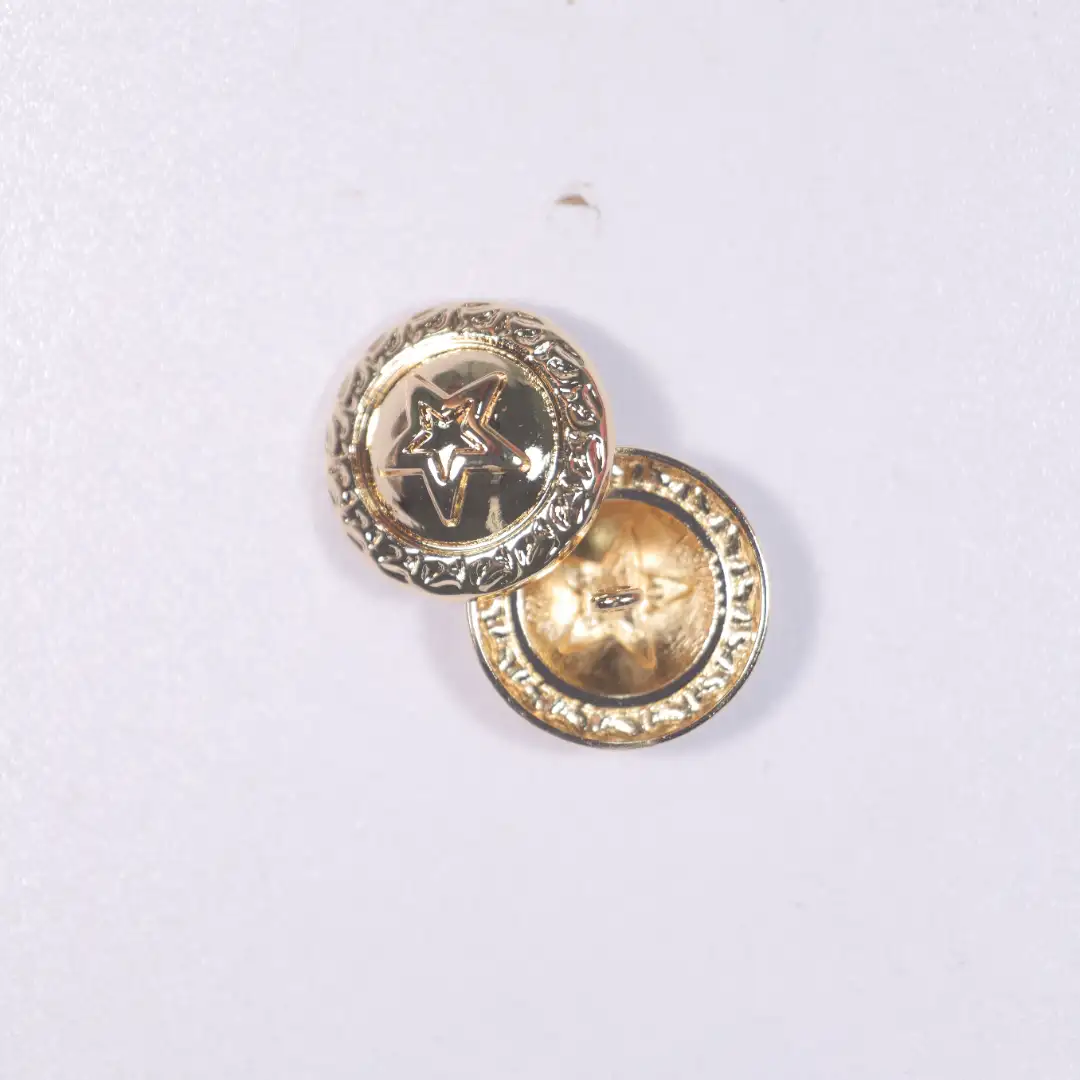 golden 1 holes Metal Button for Blouse buy garments accessories in bulk from China wholesaler at wholesale price free worldwide shipping Alibaba