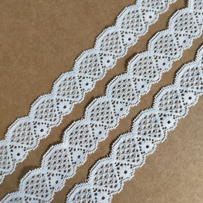 White - Crochet Lace - 2.8 cm - 230 GSM