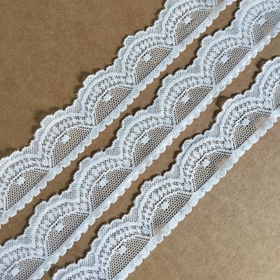 White - Crochet Lace - 3.1 cm - 240 GSM