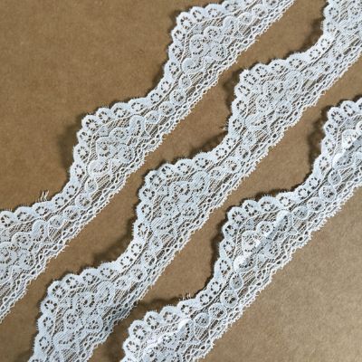 White - Crochet Lace - 3.5 cm - 230 GSM