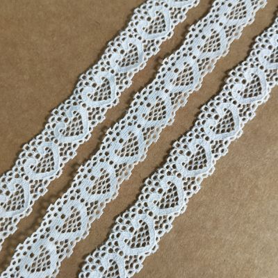 White - Crochet Lace - 2.5 cm - 228 GSM