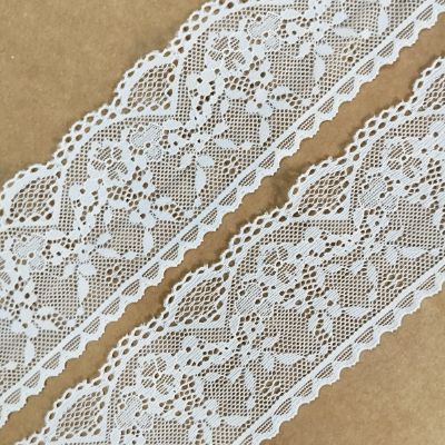 White - Crochet Lace - 6.5 cm - 138 GSM