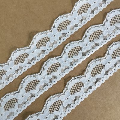 White - Crochet Lace - 3 cm - 260 GSM