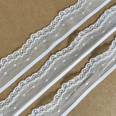 White - Crochet Lace - 2.8 cm - 310 GSM