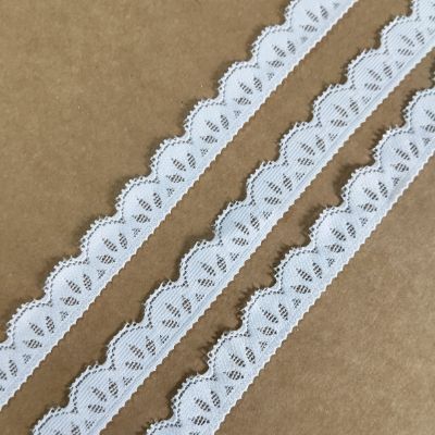 White - Crochet Lace - 1.5 cm - 338 GSM