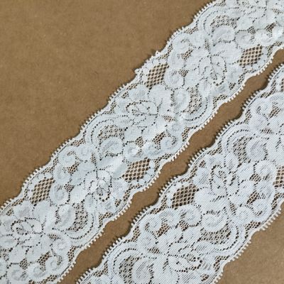 White - Crochet Lace - 5.5 cm - 130 GSM