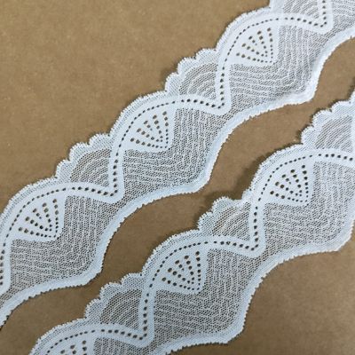 White - Crochet Lace - 6 cm - 90 GSM