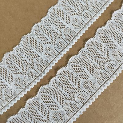 White - Crochet Lace - 6 cm - 150 GSM