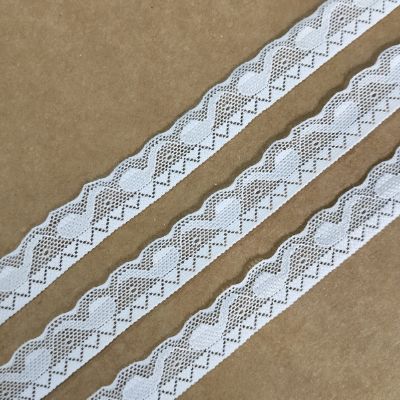 White - Crochet Lace - 1.6 cm - 440 GSM