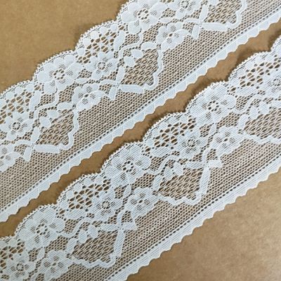 White - Crochet Lace - 6.5 cm - 120 GSM