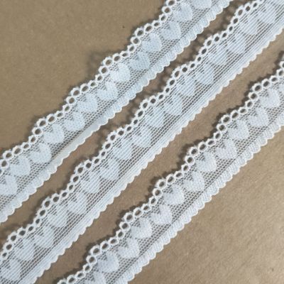 White - Crochet Lace - 1.8 cm - 335 GSM