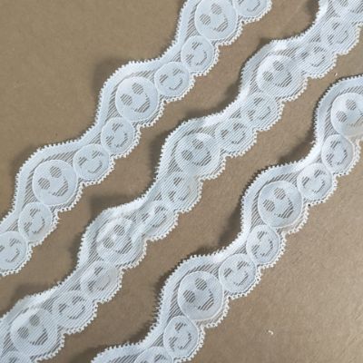 White - Crochet Lace - 3 cm - 220 GSM