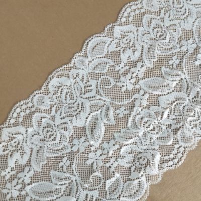 White - Crochet Lace - 6 cm - 145 GSM