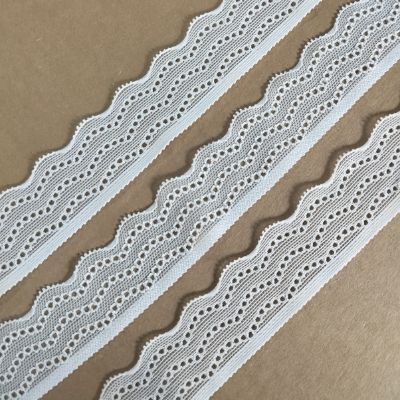 White - Crochet Lace - 3 cm - 240 GSM