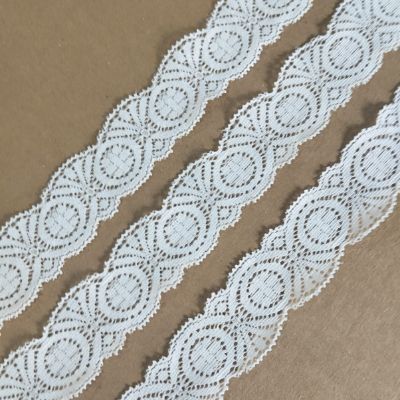 White - Crochet Lace - 3 cm - 220 GSM