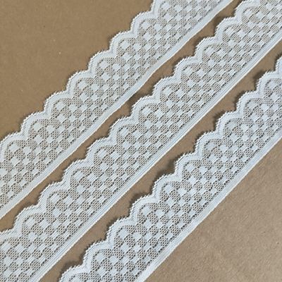 White - Crochet Lace - 3.5 cm - 180 GSM