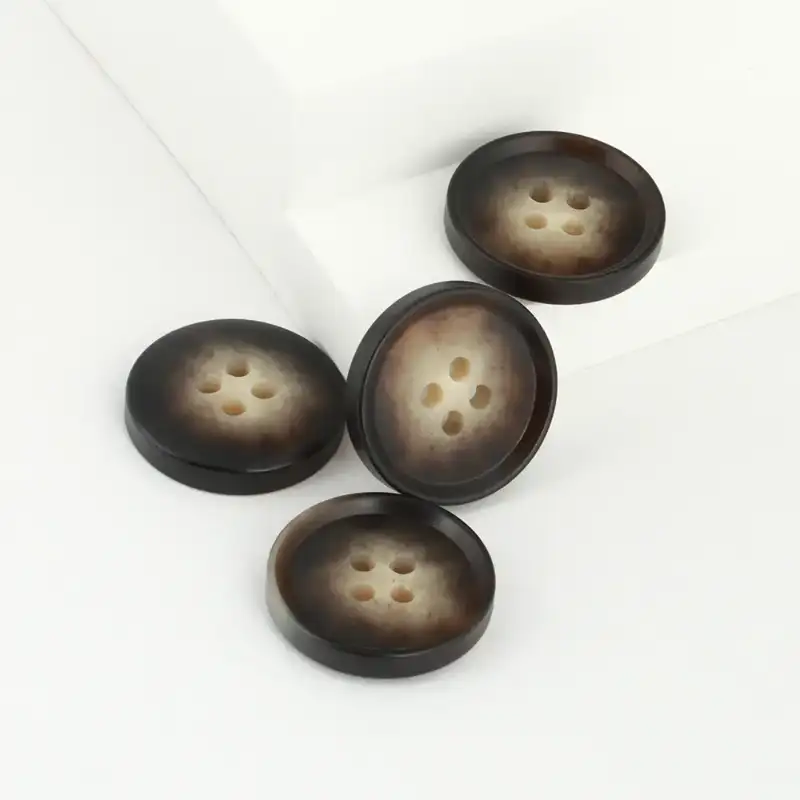 Brown - Resin Button - 32 ligne 20 mm