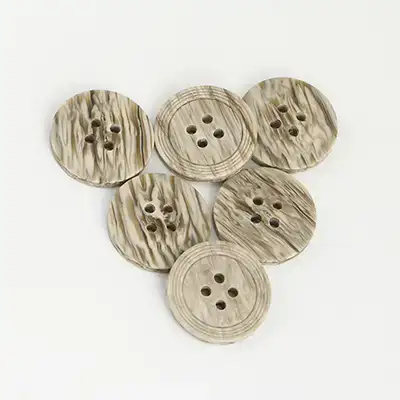 Brown - Resin Button - 32 ligne 20 mm