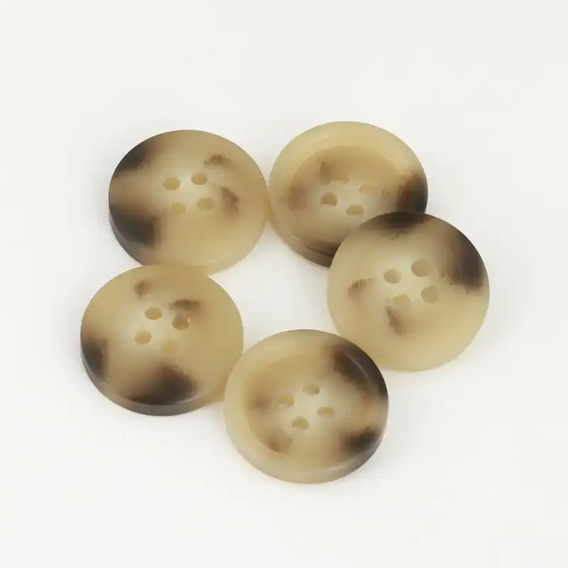 Brown - Resin Button - 32 ligne 20 mm